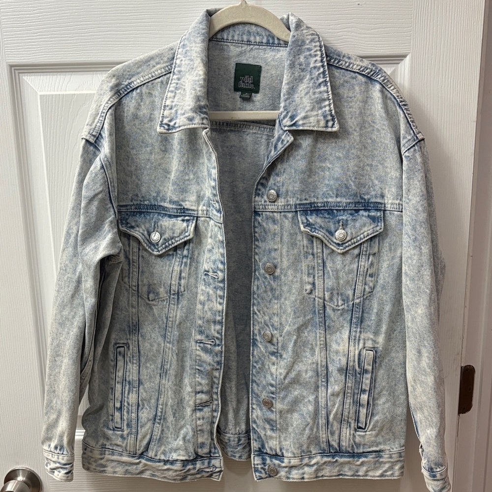 Wild Fable Acid Wash Denim Jacket